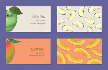 Fruit Business Cards Template Collection