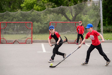 Training of young hockey players