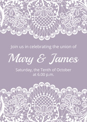 Wedding invitation template