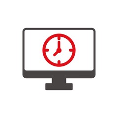 Clock Logo. Time icon. Period symbol. Vector eps 08.