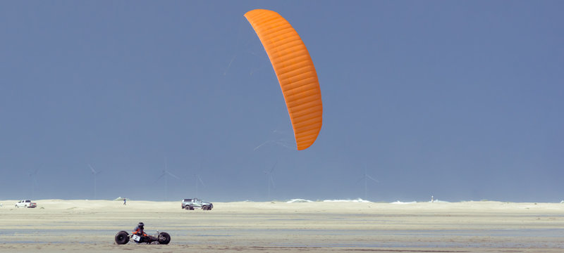 Kitebuggy auf Borkum