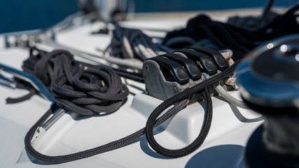 Fototapeta premium żeglarstwo liny tło