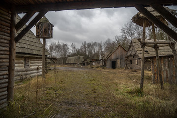 Abandoned Medieval Village, Prague, Czech Republic.