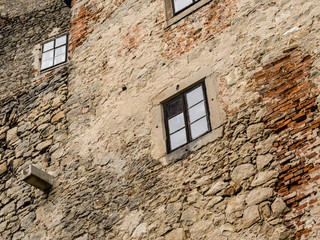 Fototapeta na wymiar Landscape of Buchlov castle in czech republic