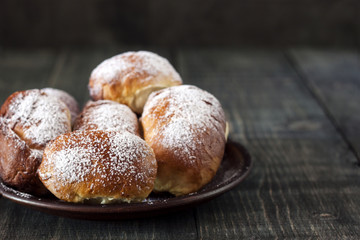 Home-made pastries and a cup of milk