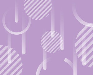 Minimalist lavender background with abstract white elements.