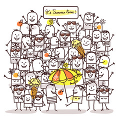 Cartoon People and Summer Time