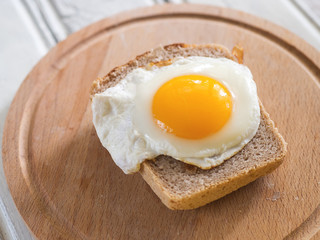 hot egg on bread