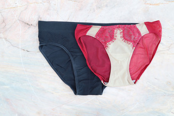 A couple of under-wears show symbol of love forever.