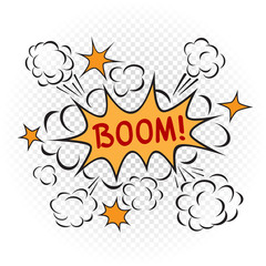 explosion cartoon illustration transparent
