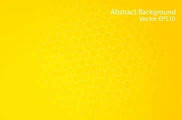 Gardinen Abstrakter Vektorhintergrund der Bienenwabe ©  danjazzia