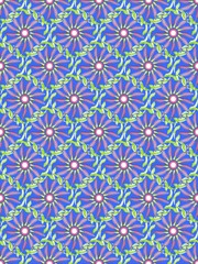 Seamless pattern with a flowers in a translucent colors 