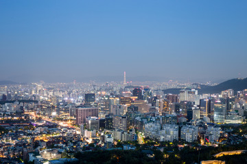 Fototapeta premium Seoul night view