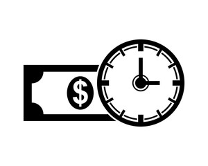 time is money business company office corporate image vector icon logo