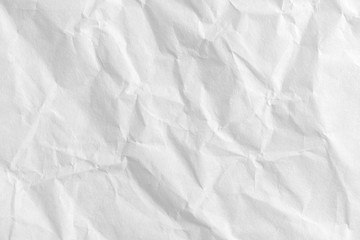 close up crumpled white paper texture and background