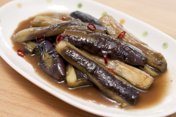 茄子甘辛醤油炒め