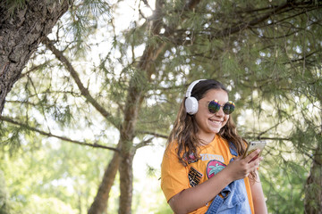 Pretty Girl Posing In The Park