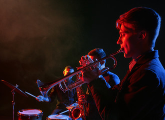 Jazz band performs at the club