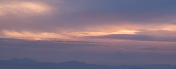 Fototapeta premium 葉山町 富士山
