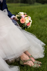 detyailed dutch wedding flower and shoes - 207932415