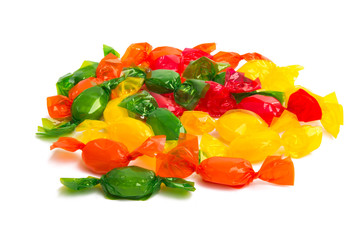 candy in wrapper isolated