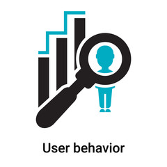 User behavior icon vector sign and symbol isolated on white background, User behavior logo concept