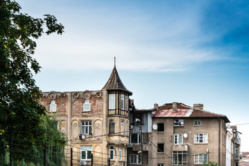 Fototapeta na wymiar Antique building view in Old Town Sofia, Bulgaria