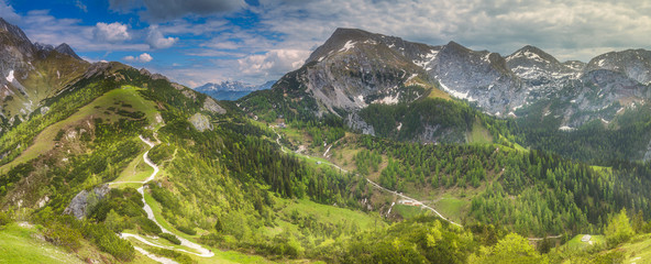 Fototapeta na wymiar Jenner mountain near Konigssee lake, Berchtesgaden