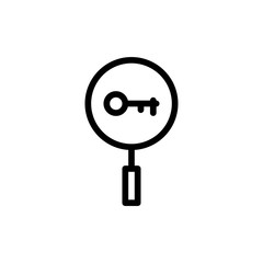 keyword icon vector illustration