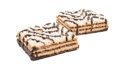 wafers coconut isolated
