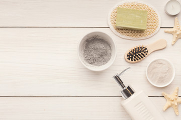 Natural cosmetics for home or salon spa treatment