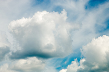 Blue sky background with clouds