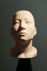 The study of lighting for eight direction by artificial source in photo studio.