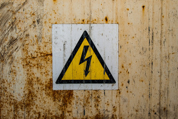 sign high voltage