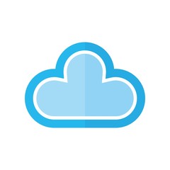 cloud logo. app icon. internet symbol. vector eps 08.