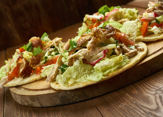 Loaded Chicken Tostadas