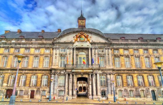 The Palace of the Prince-Bishops on place Saint-Lambert in Liege, Belgium