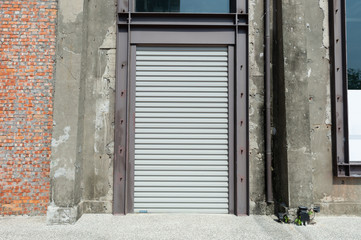 sidewalk by street wall & door