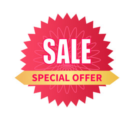 Special Offer Sale Premium Promotion Label Vector