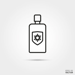 Sunblock vector icon