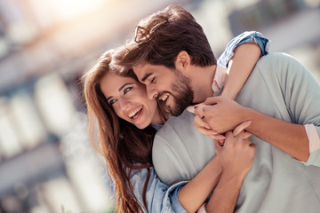 Fototapeta premium Happy couple on vacation