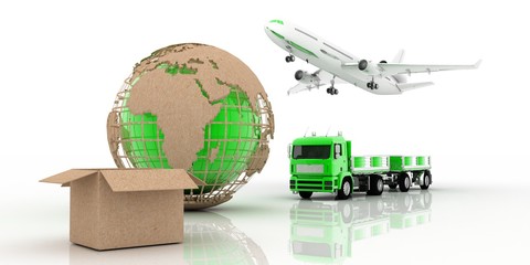 Fototapeta premium Shipping (cargo transportation)