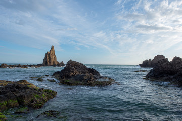 The reef of the mermaids in the cape de gata