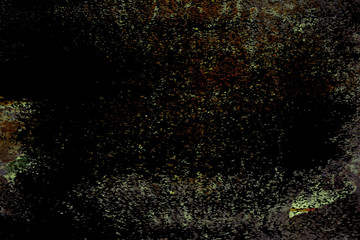 Grunge Torn poster after vote on tin textured wall. Ripped newspaper