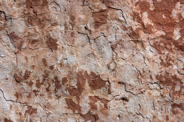 Red brown cracked color texture, background, stone - concept design illustration graphic composition wallpaper