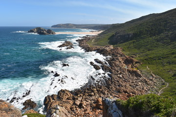 Wonderful landscape at the hiking trail at Robberg Nature Reserve in Plettenberg Bay, South Africa