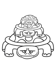 turm team crew klein groß mama papa kind familie kleines junges comic cartoon schildkröte panzer lustig süß niedlich design cool clipart