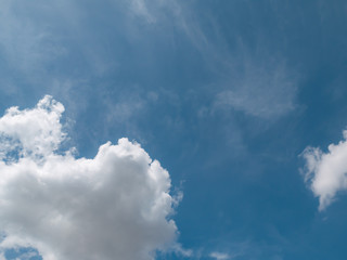 Blue sky background with clouds, background sky.
