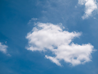 Naklejka na ściany i meble Blue sky background with clouds, background sky.