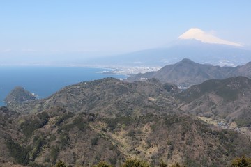 mountain Fuji and suruga bay